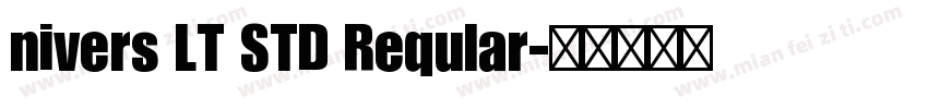 nivers LT STD Reqular字体转换